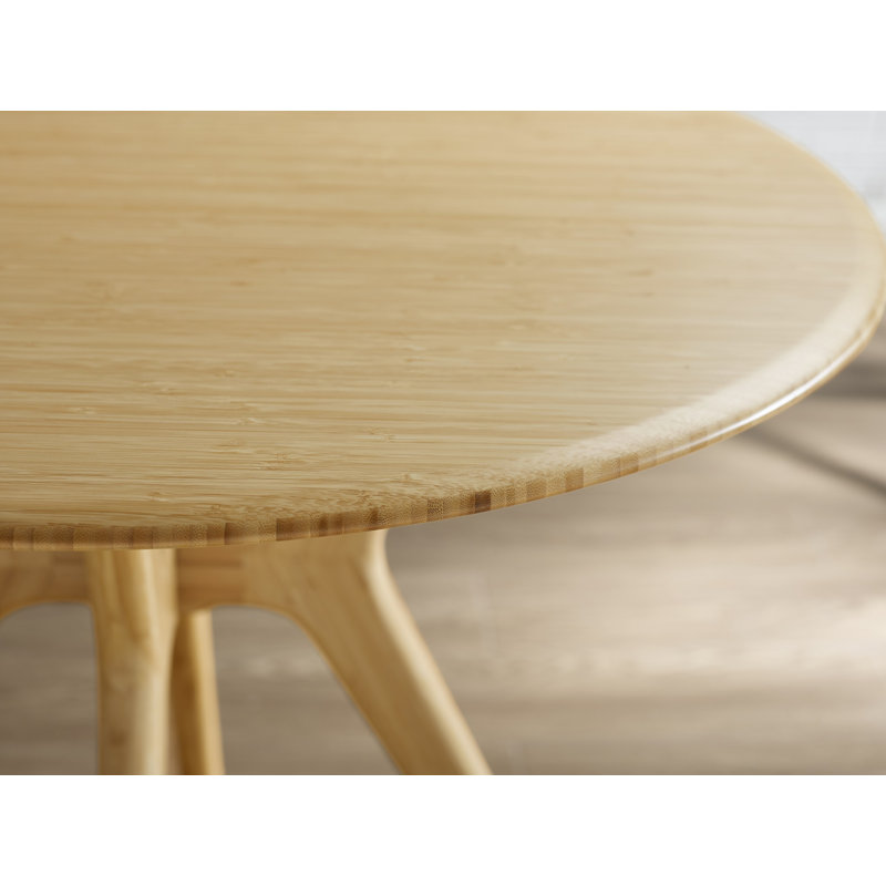 Round bamboo dining table hotsell